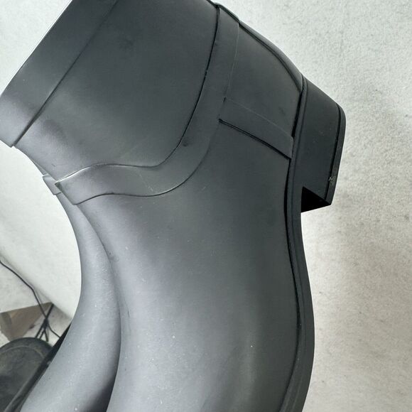 Lucky Brand‎ Rounded Toe Pull On Rubber Black Ankle Boots Casual Booties Size 9 - Picture 13 of 13